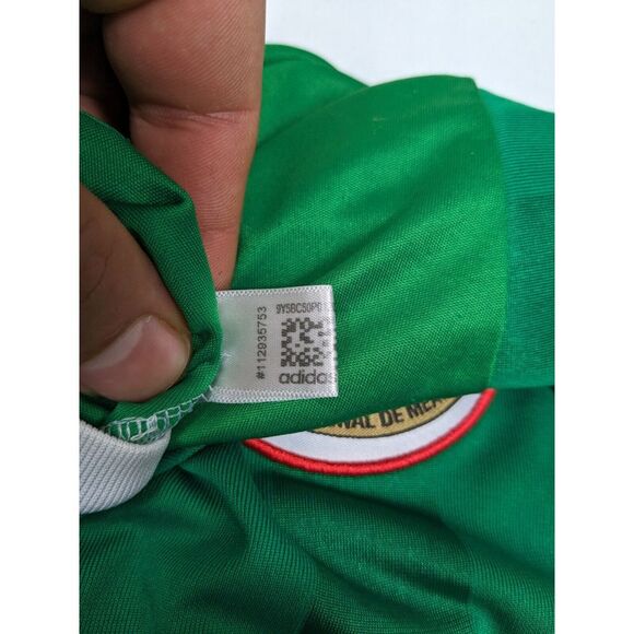 MEXICO‎ 2016/2017 Home Football Shirt Jersey ADIDAS Size L Large Adult - Picture 7 of 12